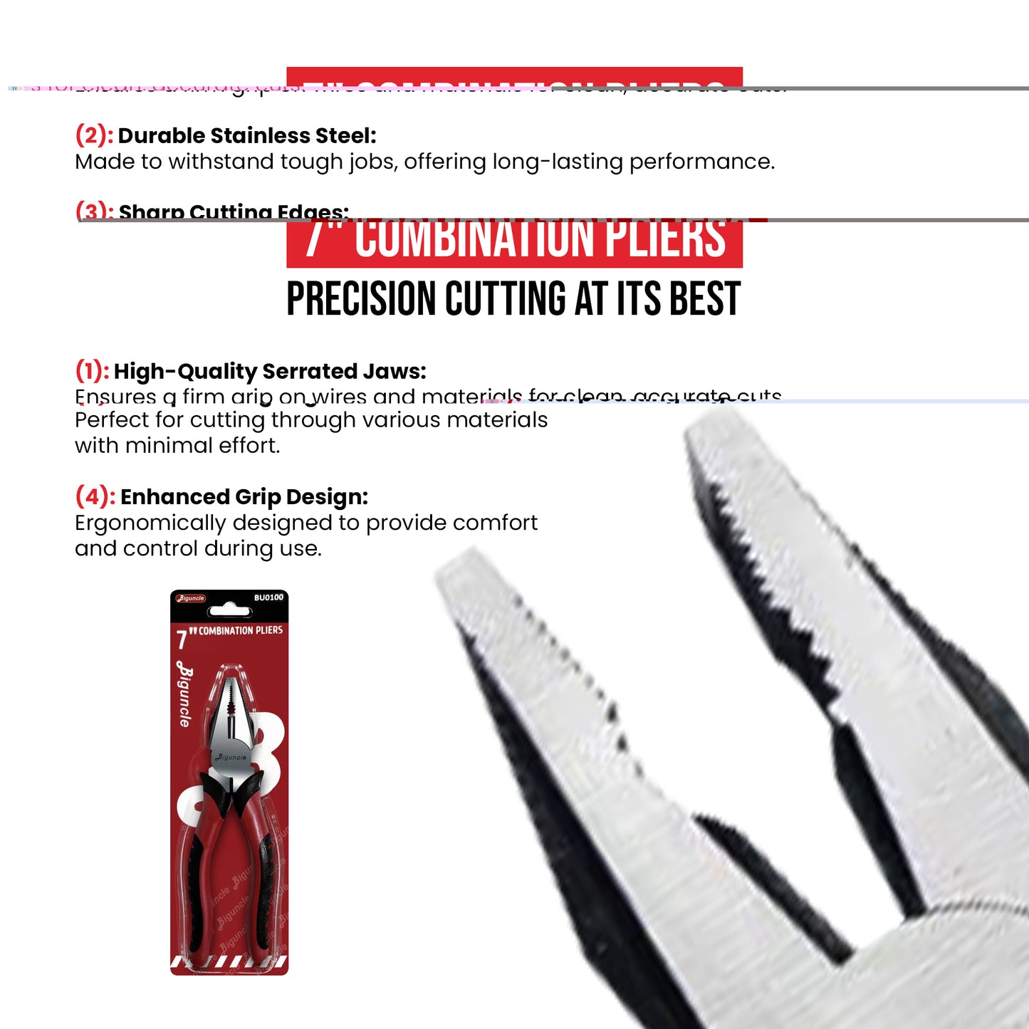 7" Combination Pliers