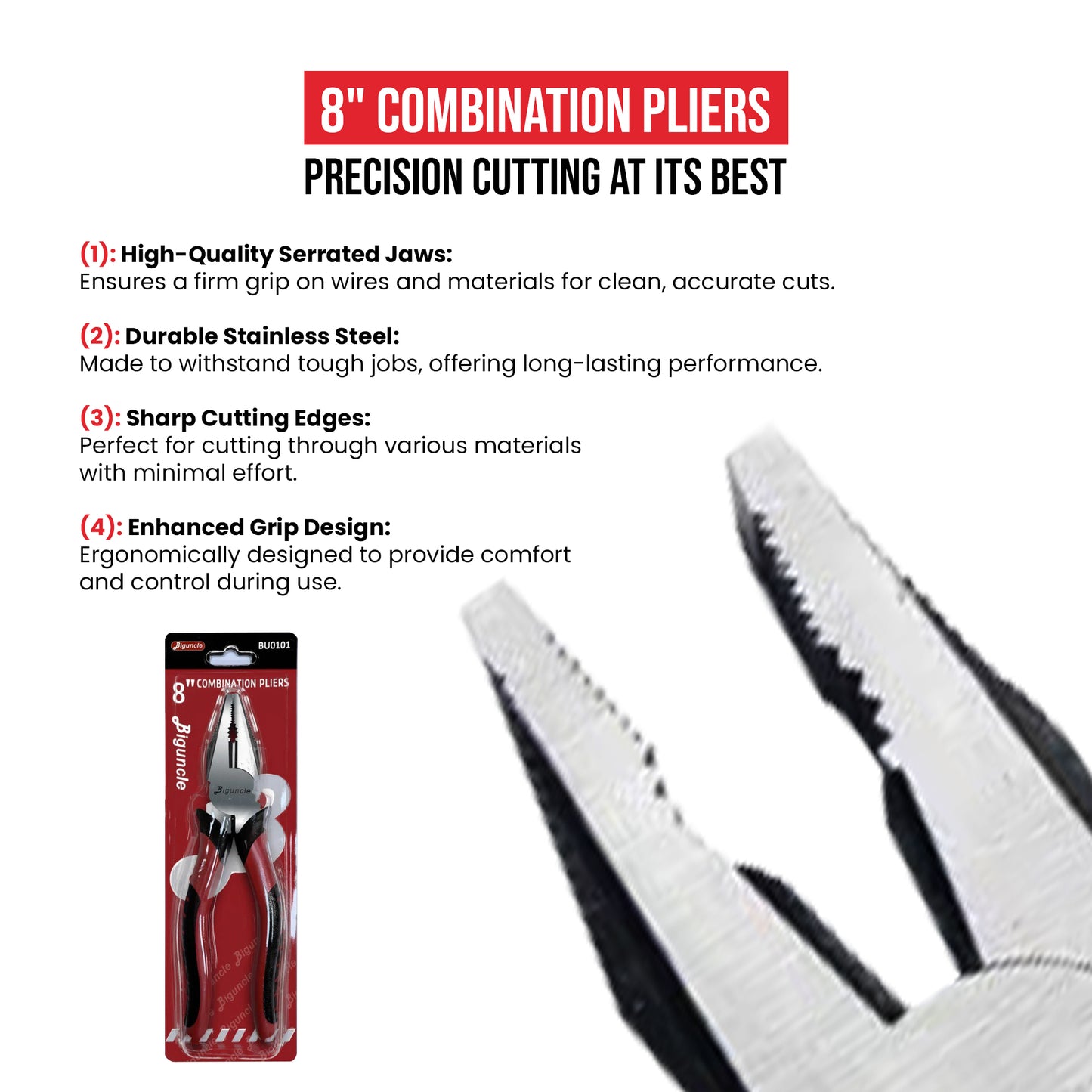 8" Combination Pliers